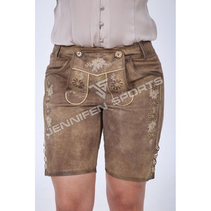 Pantaloncini tradizionali bavaresi in pelle per adulti, uomo e <span class=keywords><strong>donna</strong></span>, per Oktoberfest, Germania, costume per feste di Halloween. - Product Image 4