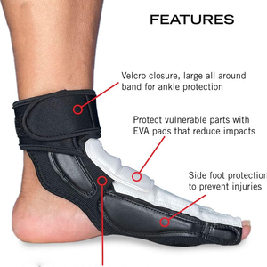 Protection des jambes en cuir unisexe de haute qualité, confortable et durable, protection professionnelle pour le karaté et le kick-boxing - Product Image 6