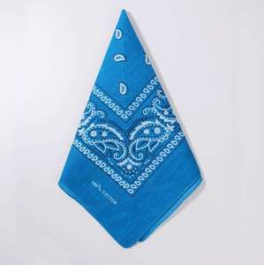 Pañuelo de algodón de alta calidad con diseño de Paisley, 23x23 pulgadas, suave, personalizado, para la cabeza, diseño de Paisley, pañuelo para vendedor, bufanda - Product Image 3