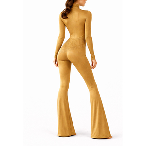 Nouvelle Arrivée Combinaison Femme Couleur Unie Décontractée Tendance Body Sportif Femme Combinaison Sans Couture pour Entraînement et Fitness - Product Image 2