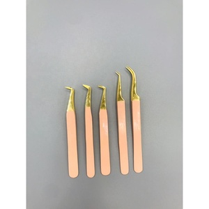 Pince à cils professionnelle pour extensions de cils, volume, pointe incurvée et lisse, outil d'extension de cils 456 - Product Image 2
