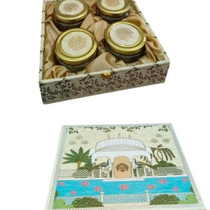 Royal Mughal Handcrafted Decorative Wooden Utility <b>Box</b> Traditional Indian Festive <b>Gift</b> <b>Hamper</b> for Weddings Anniversaries - Product Image 1
