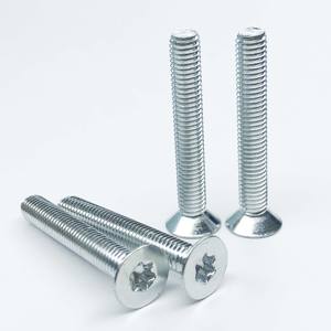 สกรูหัวจมแบบ Torx เกลียวเมตริกและนิ้ว ขนาด M1.6~M10 ผลิตตามมาตรฐาน OEM/ODM DIN965 ISO14581 ทำจากสแตนเลส เกรด 8.8 แบบเรียบ - Product Image 1