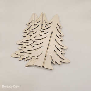 202606 Wooden Christmas <b>Tree</b> Wood Diy Christmas Decoration <b>Trees</b> - Product Image 3