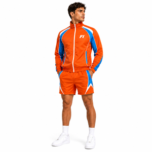 Two-piece <b>Men's</b> Windbreaker Manufacturer Patchwork Zip up <b>Jacket</b> and Jogger Shorts Custom <b>Men</b> Nylon Tracksuit Sets <b>men's</b> <b>jackets</b> - Product Image 2