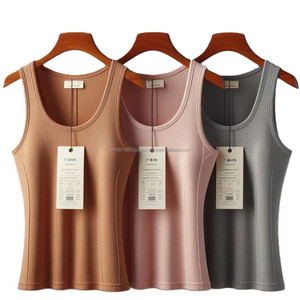 Élégant sans manches en coton débardeur femmes séchage rapide respirant Fitness course été essentiel décontracté solide motif Bangladesh - Product Image 2
