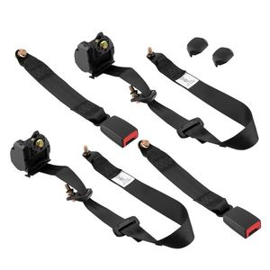 2pcs Universal Retractable 3-Point Car Safety Seat Belt Harness Set - Product Image 1