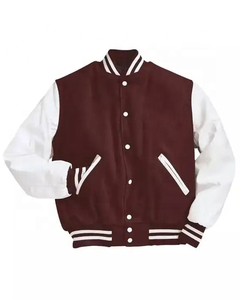 Unisex <b>Winter</b> Vintage <b>Waterproof</b> Hooded Baseball Bomber <b>Jackets</b> Custom Chenille Patch Varsity Style Wool Leather Sleeve Warm - Product Image 6