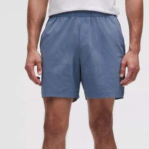 Custom Mens Plain Casual Shorts Lightweight Unisex Four-way Stretch 100% Polyester Classic Fit <b>Elastic</b> Waist Shorts - Product Image 1