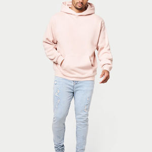 Sudadera con Capucha Oversize Transpirable Lisa Unisex con Logo Personalizado, Tallas Grandes, Color Sólido, Algodón Pesado, Esencial para Invierno - Product Image 1