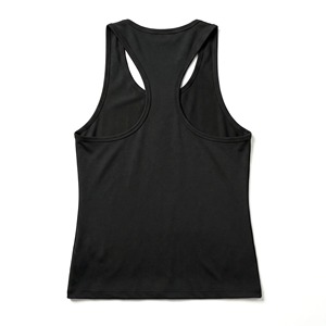 <b>Women's</b> <b>Black</b> Solid Color Scoop Neck Knitted <b>Tank</b> <b>Top</b> Breathable Casual Style Regular Length 100% Polyester - Product Image 3