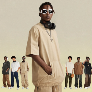 T-shirt Homme Slim Fit Personnalisé avec Logo, 100% Coton, Grammage Lourd 300g, Haute Qualité, Séchage Rapide, Couleur Unie - Product Image 2