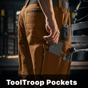 Pantalones de Trabajo de Alta Calidad, Material Resistente a la Abrasión con Rodillas Reforzadas para Trabajo Industrial Pesado - Product Image 5