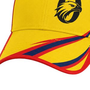 Yellow Red Cricket <b>Cap</b> Adjustable Sports <b>Hat</b> Outdoor Match Accessories Team Training Headwear Casual Sun Protection Apparel - Product Image 4