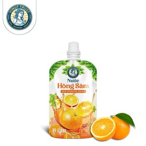 เครื่องดื่มโสมแดงผสมน้ำส้ม ขนาด 150 มล. แบบซอง ยี่ห้อ VINUT TRUST - Product Image 1