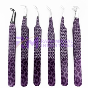 Pince à épiler pour cils RMI Black Plasma Tip / Silver Tip et à pointe colorée recouverte de papier, en acier inoxydable, pointe de précision - Product Image 4