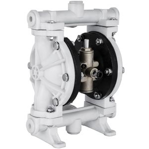 Pompe Idrauliche a Doppia Membrana ad Aria Compressa, Ingresso/Uscita da 1/2 Pollice, Corpo in Polipropilene, 2.5 GPM Max, 80 PSI, Membrana in PTFE - Product Image 5