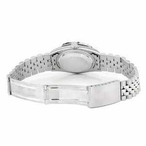 Montre de luxe à quartz, cadran noir, acier inoxydable, chronographe résistant à l'eau, date, style hip-hop, mouvement ETA - Product Image 5