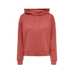 Sudadera con capucha de algodón 100% para mujer, Logo en relieve, cuello con cremallera, diseño largo informal de gran tamaño, sudadera de invierno de alta calidad - Product Image 1