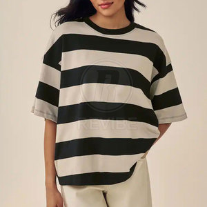 T-shirts amples pour femmes de qualité supérieure, professionnels, en toile, personnalisables avec logo, respirants, 100% coton, best-sellers - Product Image 2