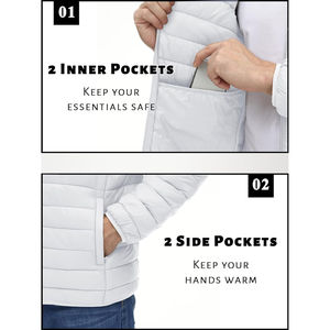 Blouson matelassé formel pour homme, collection Printemps 2026, le plus vendu, haute qualité, 100% nylon, entièrement personnalisable OEM, enduit - Product Image 5