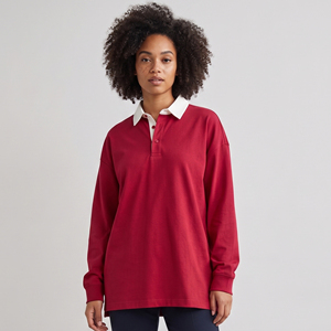 <b>Women's</b> Breathable Oversized Drop Shoulder <b>Long</b> <b>Sleeve</b> for <b>Shirt</b> Polyester/Cotton Hip Hop Style - Product Image 1