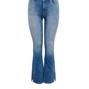 Jean évasé taille haute 2026 pour femme, en denim bleu, coupe bootcut, pantalon évasé tendance, jean skinny pour femme, service OEM, prix abordable - Product Image 2