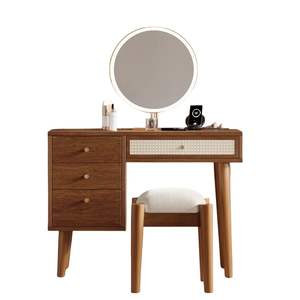 Meuble-lavabo de salle de bain en bois naturel sur mesure de 7 pieds, vente en gros directe d'usine du Vietnam, prix abordables, taille personnalisable - Product Image 1