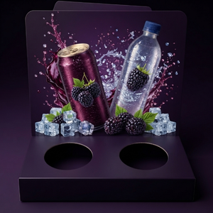 Support publicitaire autoportant en PVC pour bouteilles avec impression de logo personnalisé pour la promotion des boissons en magasin, supermarché et point de vente - Product Image 4