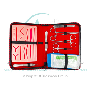Kit Portátil de Práctica de Sutura Quirúrgica, Almohadilla de Silicona para Práctica de Sutura, Kit de Entrenamiento para Cierre de Heridas, Instrumentos Quirúrgicos para Estudiantes de Medicina - Product Image 4