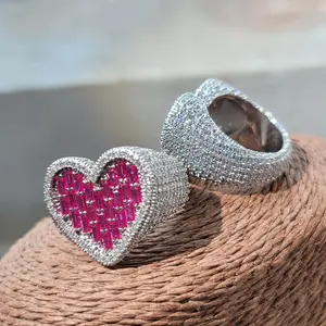Anillo de Moissanita Clásico Personalizado, Plata de Ley Sólida con Acabado en Oro, Sin Níquel, Sin Plomo, Joyería de Lujo Estilo Hip Hop - Product Image 5