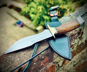 Couteau de survie et de chasse artisanal en acier à haute teneur en carbone, lame fixe, pointe en bois, qualité industrielle, OEM ODM, vente en gros - Product Image 5