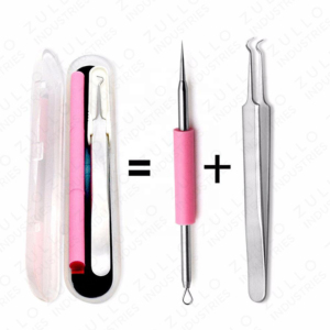 Premium Stainless Steel Blackhead Remover Kit Acne Extractor <b>Tools</b> for Deep Pore Cleansing and Facial Skin Care - Product Image 3