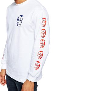 Camiseta de manga larga de algodón 100% de calidad superior para hombre, cuello redondo de ajuste Regular, tela de punto ultrasuave, serigrafía - Product Image 5