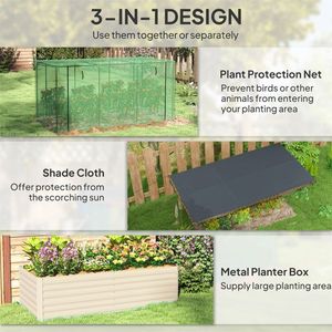 Galvanized Steel Outdoor <b>Cooling</b> Planter <b>Box</b> - Product Image 6