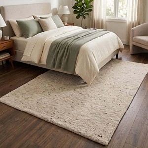 Hand Loom Neutral Area Rug Large Soft Carpet for Living Room Bedroom Modern Minimalist Home Decor Elegant <b>Flooring</b> Indoor Uses - Product Image 4