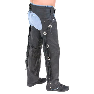 Premium Quality Best Selling Leather Western Style Full <b>Chaps</b> for Men OEM & ODM Service Low MOQ Sale All Colors Sizes Available - Product Image 3