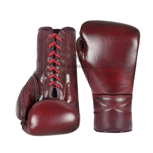 Gants de boxe professionnels en cuir sur mesure fabriqués par un fabricant, équipement d'entraînement respirant pour adultes - Product Image 5