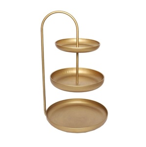 Soporte de Dos Niveles para Servir Pasteles y Cupcakes, Estilo Moderno, de Metal y Hierro, Ideal para Bodas y Fiestas de Cumpleaños - Product Image 5