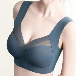 Sujetador deportivo sin costuras con logo personalizado, copa profunda, soporte para el busto, moldeador de espalda y cuerpo, sujetador personalizado para mujer - Product Image 1