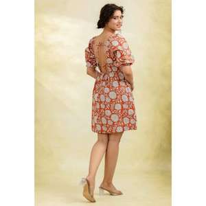 ชุดเดรสสั้นผ้าฝ้ายทำมือสำหรับงานปาร์ตี้, ชุดมินิเดรสฤดูร้อนสำหรับผู้หญิง, ชุดลำลองสไตล์โบฮีเมียน, ชุดเดรสทันสมัยน้ำหนักเบา - Product Image 3