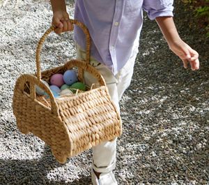 Panier en osier en forme de voiture, panier de rangement décoratif, panier organisateur en rotin naturel, parfait pour le rangement sur les étagères de la chambre d'enfant - Product Image 3