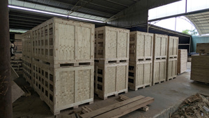 Wooden <b>Crate</b> Strong Sturdy Wooden Case Container for <b>Storage</b> Export Design Plywood Box Custom Dimension Dimensions - Product Image 5