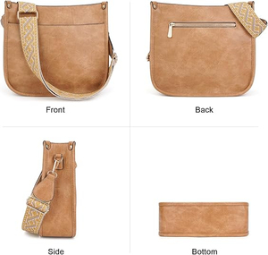 <span class=keywords><strong>Sac</strong></span> à <span class=keywords><strong>main</strong></span> hobo en PU pour <span class=keywords><strong>femme</strong></span> avec sangle camouflage et pompon décoratif, <span class=keywords><strong>sac</strong></span> bandoulière décontracté pour usage quotidien, fermeture à rabat réglable - Product Image 4