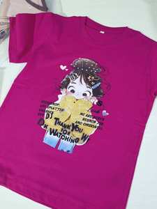 Camiseta de verano con lazo y manga corta para mujer, camiseta holgada con estampado en el cuello, estilo informal elegante, ligera y ecológica, S-3XL - Product Image 3