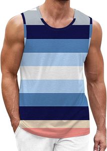 Men’s Deep Cut <b>Stringer</b> <b>Vest</b> Custom Logo Sleeveless Bodybuilding Tank Top Stretch Breathable Gym Workout Fitness Activewear - Product Image 1