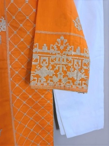 2021 Venta caliente traje de algodón bordado indio paquistaní listo Salwar Kameez con camisa de rayón de lino de seda ropa de vestir - Product Image 5