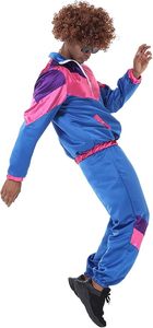 Conjunto Deportivo de los 80 para Hombre, Traje Deportivo Hip Hop, Chaqueta Colorblock, Conjunto para Carnaval - Product Image 4