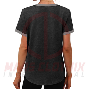 Camisetas de gimnasio de manga corta para mujer al mejor precio, proveedor directo de fábrica, ropa de calle, camiseta de gimnasio elegante para mujer adulta - Product Image 2