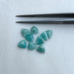 Pierre précieuse amazonite naturelle de 5 mm, taille trillion facetté, faite à la main, en vrac, pour la fabrication de bijoux, fabricant, fournisseur, produits tendance 2026 - Product Image 3